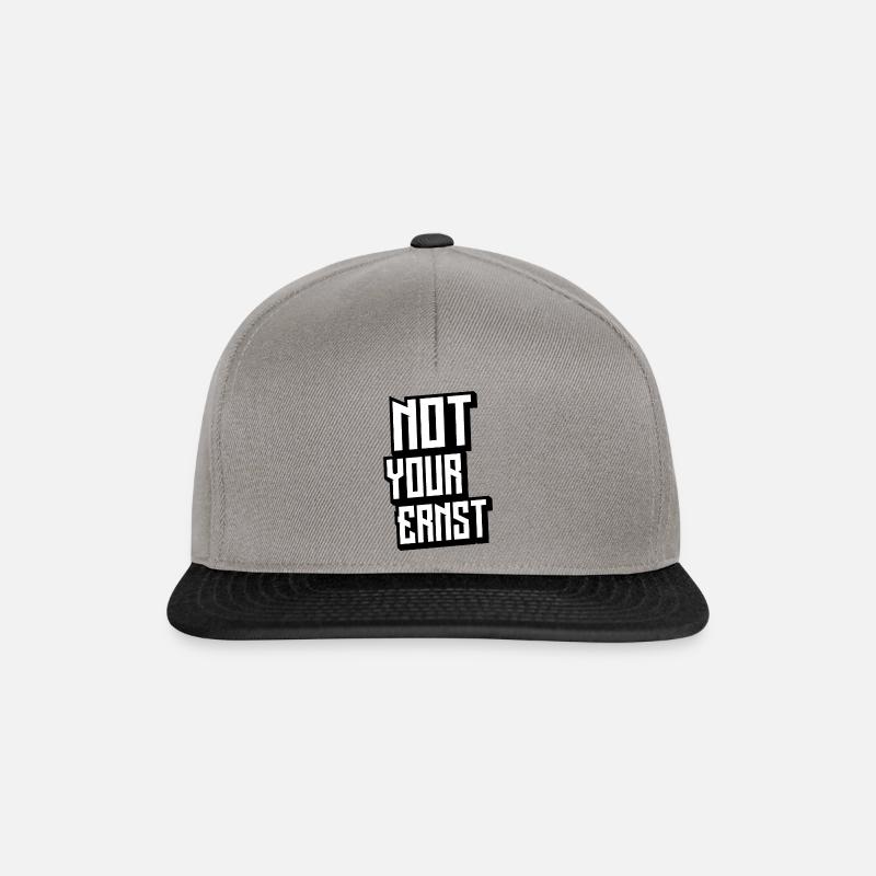 Not Your Ernst V2 - Snapback Cap - Graphit/Schwarz