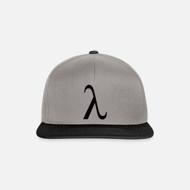 Lambda - Snapback Cap - graphite/black
