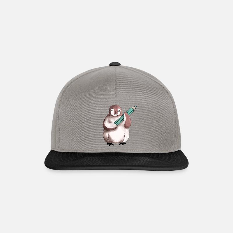 Pinguinkünstler - Snapback Cap - Graphit/Schwarz