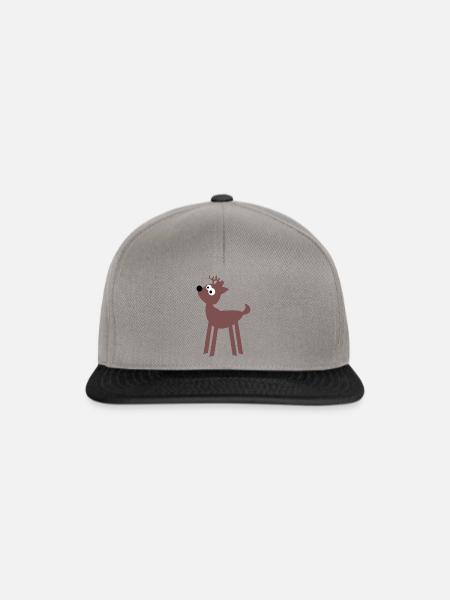 Reh - Snapback Cap - Graphit/Schwarz