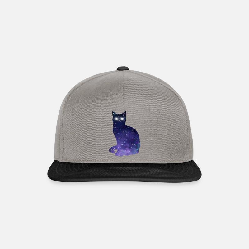 Kosmische Katze - Snapback Cap - Graphit/Schwarz