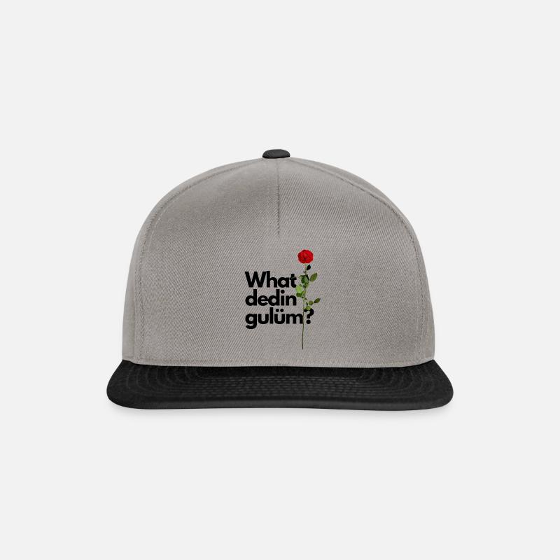 What dedin gulüm Premium Design Geschenk - Snapback Cap - Graphit/Schwarz