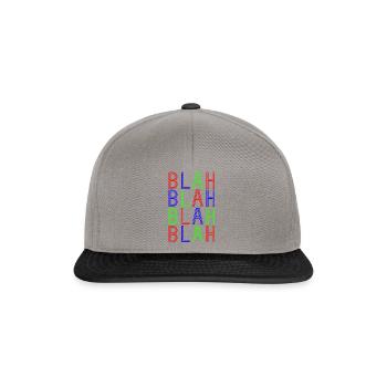 BlahBlahBlah - Snapback Cap - Graphit/Schwarz - Vorne