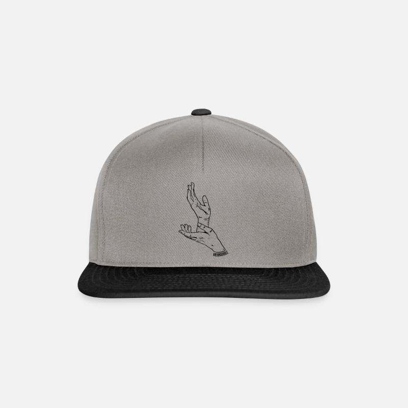 Meanwhile... - Snapback Cap - Graphit/Schwarz