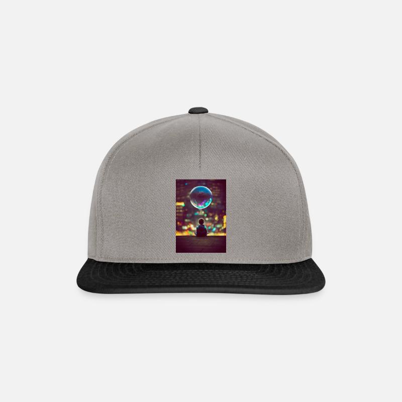 Neonpunk Balloon - Snapback Cap - Graphit/Schwarz