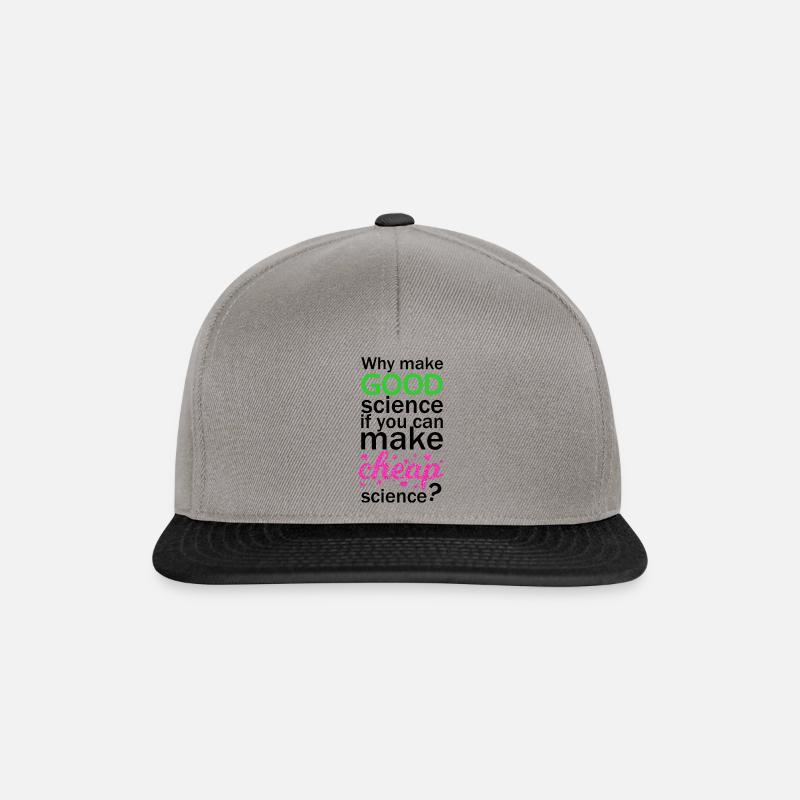 Billige Wissenschaft - Snapback Cap - Graphit/Schwarz