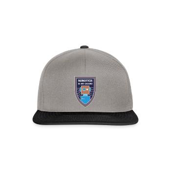 Robotik als Cardio Ironic Spruch Ingenieur Robots - Snapback Cap - Graphit/Schwarz - Vorne