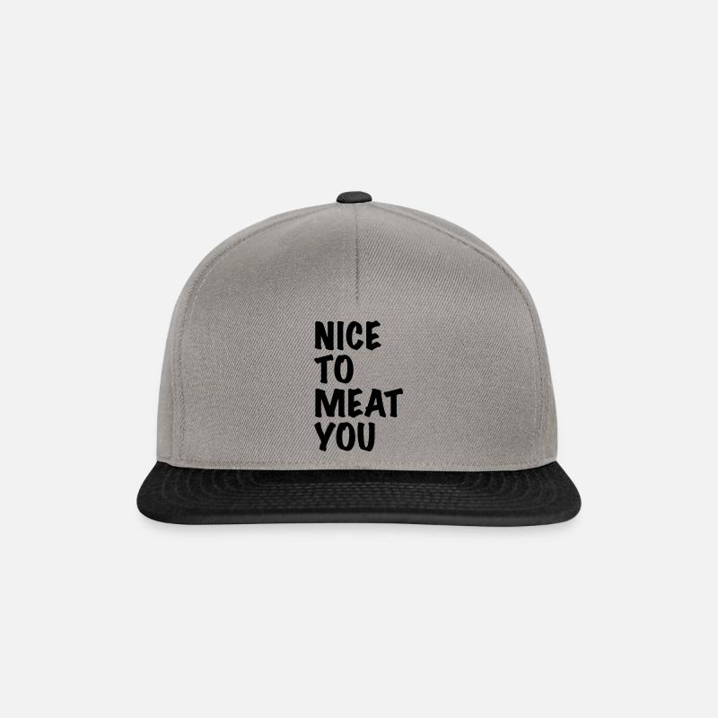 NiceToMeatYou v2 - Snapback Cap - Graphit/Schwarz