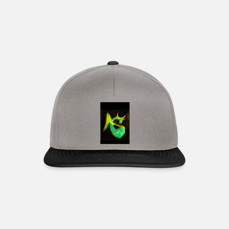 Drache - Snapback Cap - Graphit/Schwarz