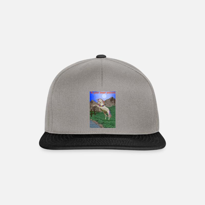 Das Einhorn ist magisch - Snapback Cap - Graphit/Schwarz