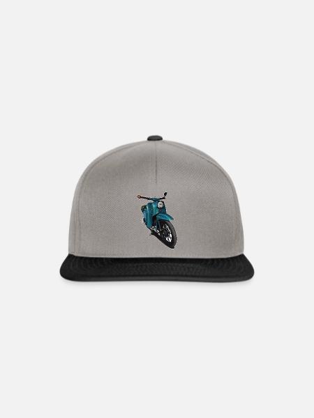 Schwalbe (türkis) // Illustration - Snapback Cap - Graphit/Schwarz