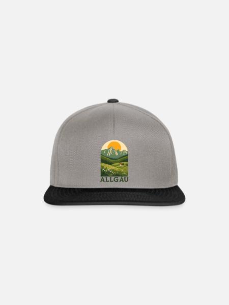 Allgäu Alpine Nature - Snapback Cap - Graphit/Schwarz
