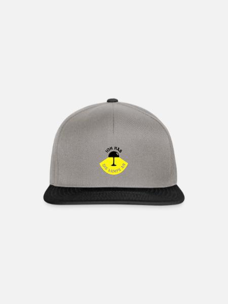 Die Lampe immer an - Snapback Cap - Graphit/Schwarz
