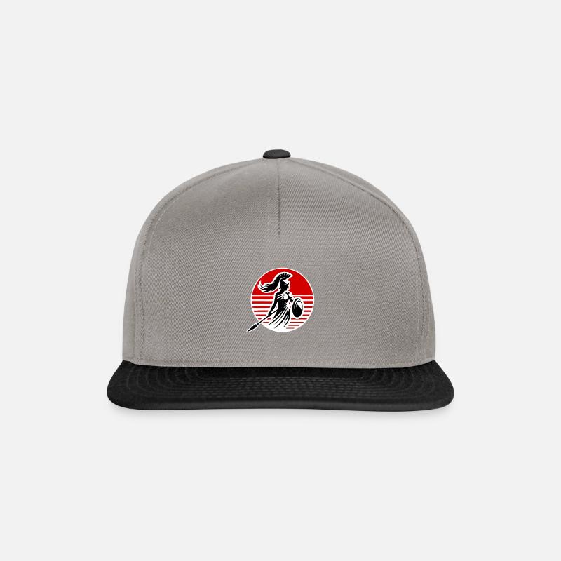 Silhouette Amazonerote sonne - Snapback Cap - Graphit/Schwarz
