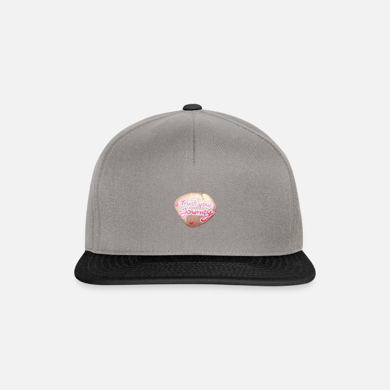 Faites confiance à votre parcours - Casquette snapback - gris graphite/noir