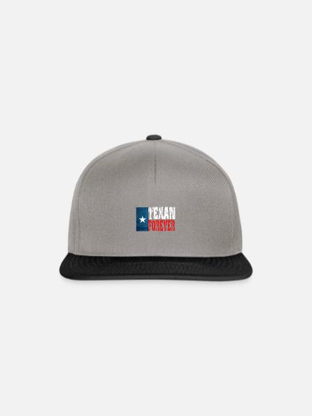 Texan für immer - Snapback Cap - Graphit/Schwarz
