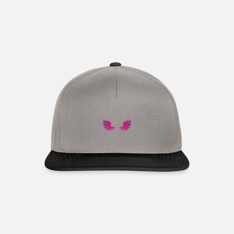 Ange de la liberté de l'aile - Casquette snapback - gris graphite/noir