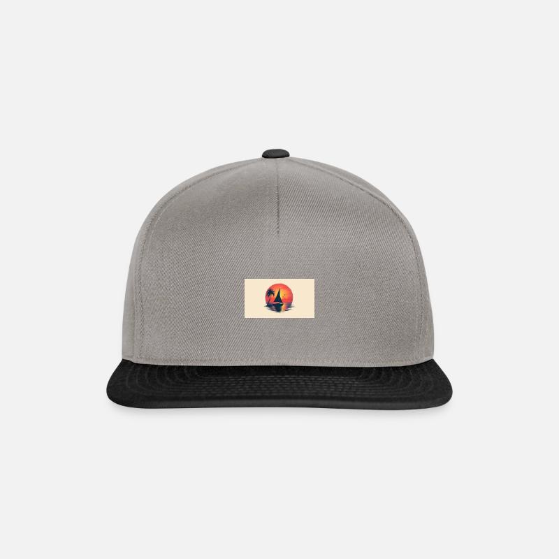 Reisen mit einem Schiff - Snapback Cap - Graphit/Schwarz