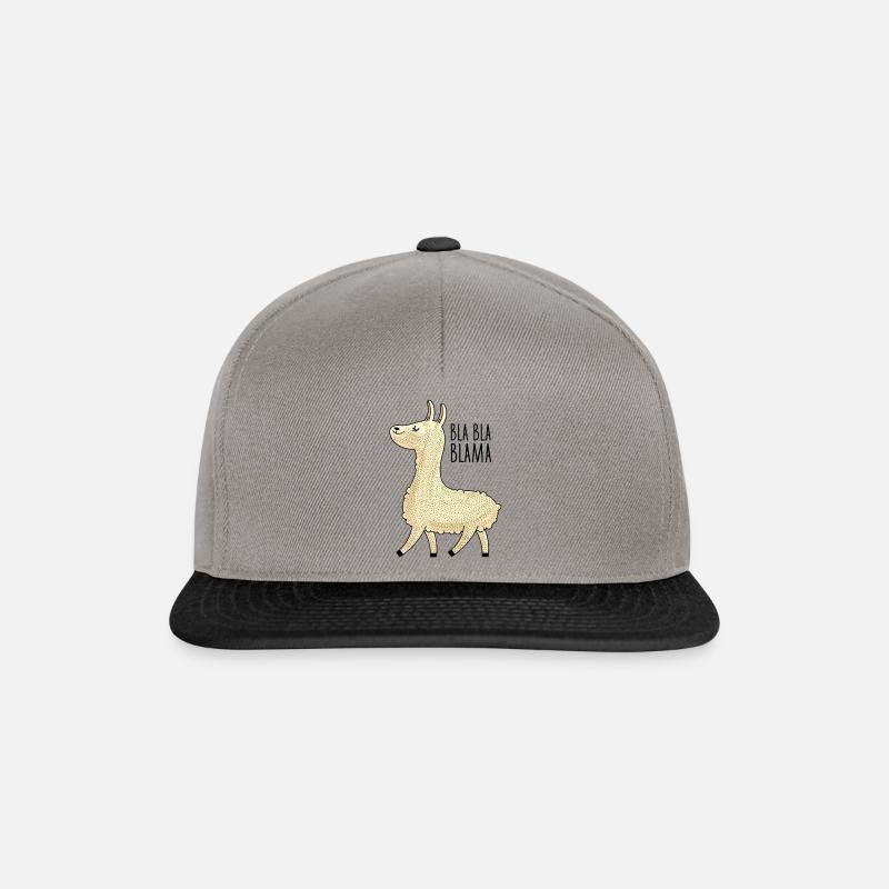 Lama Bla Bla Bla - Snapback Cap - Graphit/Schwarz