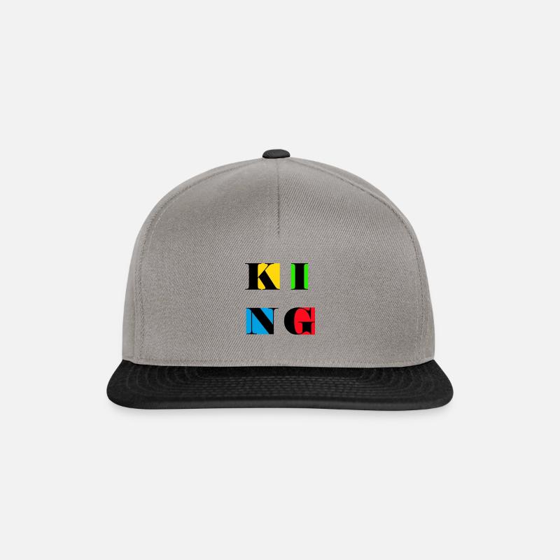 King - Snapback Cap - graphite/black