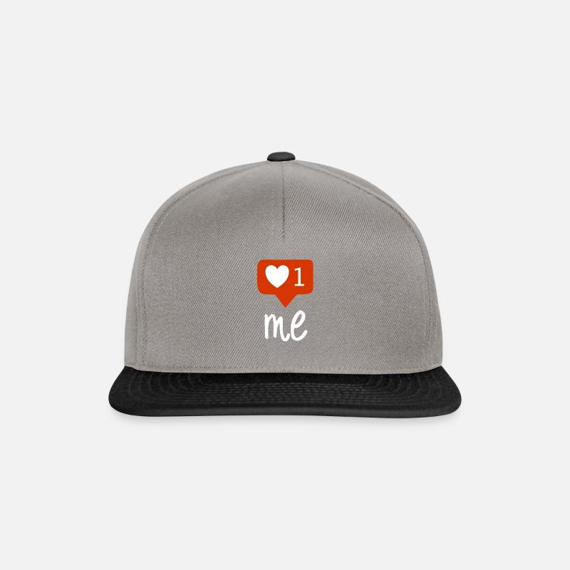 moi - Casquette snapback - gris graphite/noir
