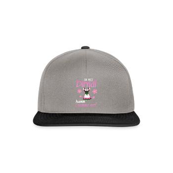 In Mei Dirndl Kumm I Nimma Nei | - Snapback Cap - Graphit/Schwarz - Vorne