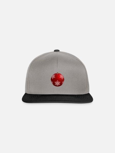 Weihnachtskugel / Christmas Baby - Snapback Cap - Graphit/Schwarz