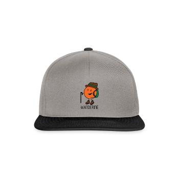 Wanderine - Hiking Mandarin Hikers - Snapback Cap - graphite/black - Front