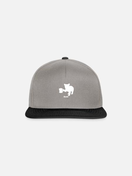 Saufbaer Funshirt - Snapback Cap - Graphit/Schwarz