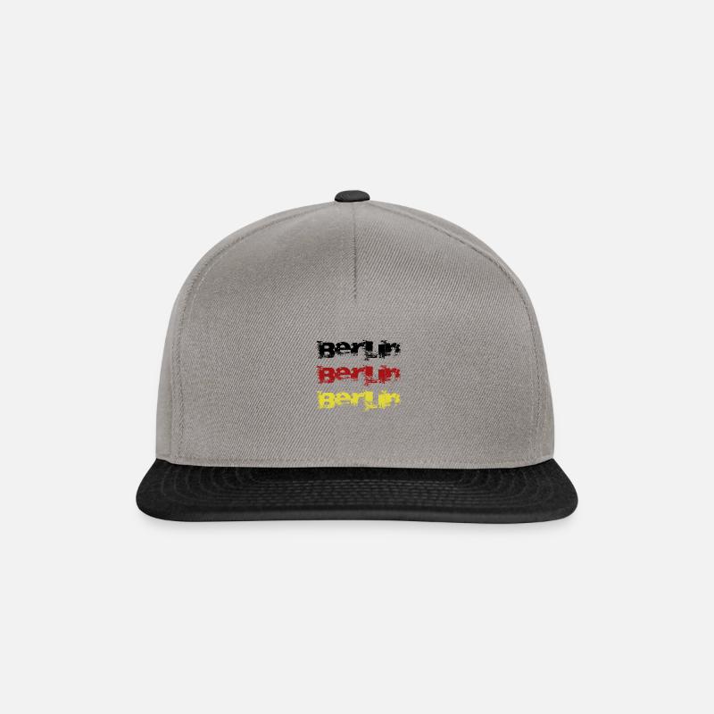 Berlin Berlin Berlin - Snapback Cap - graphite/black