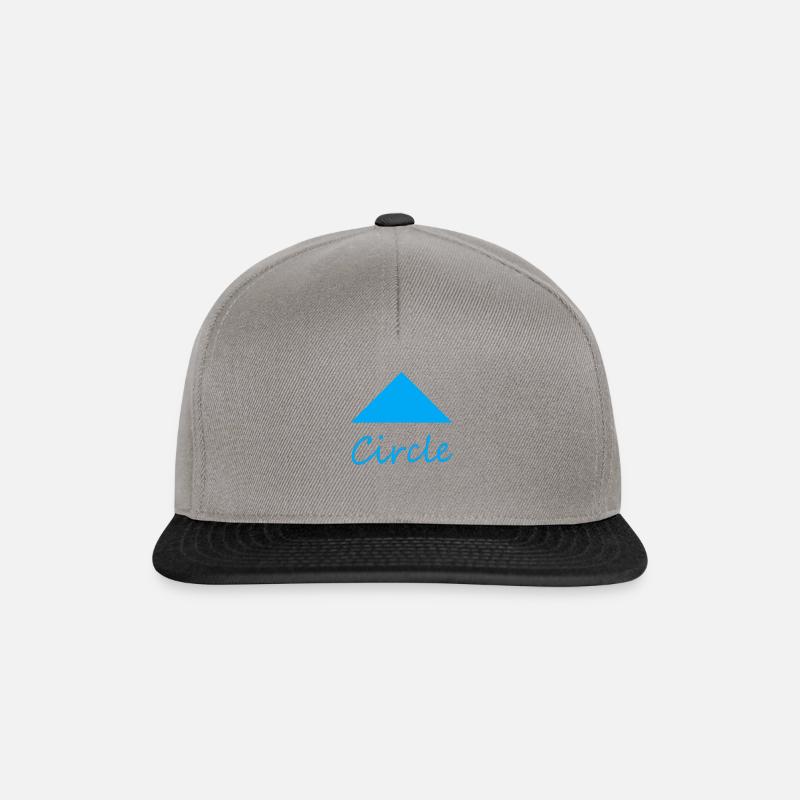 Wrong Circle Shape - Snapback Cap - graphite/black