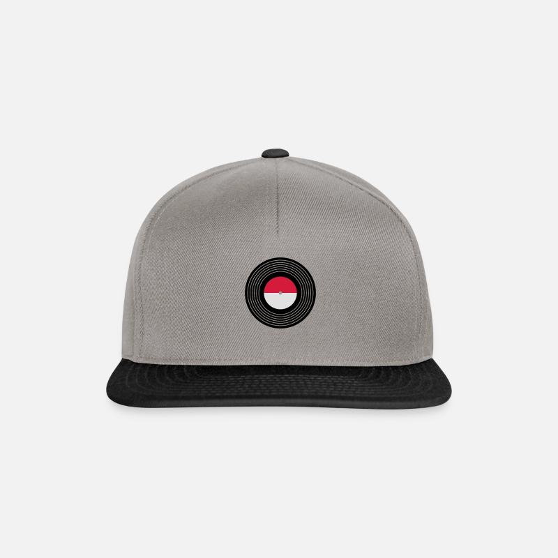 Schallplatte - Snapback Cap - Graphit/Schwarz