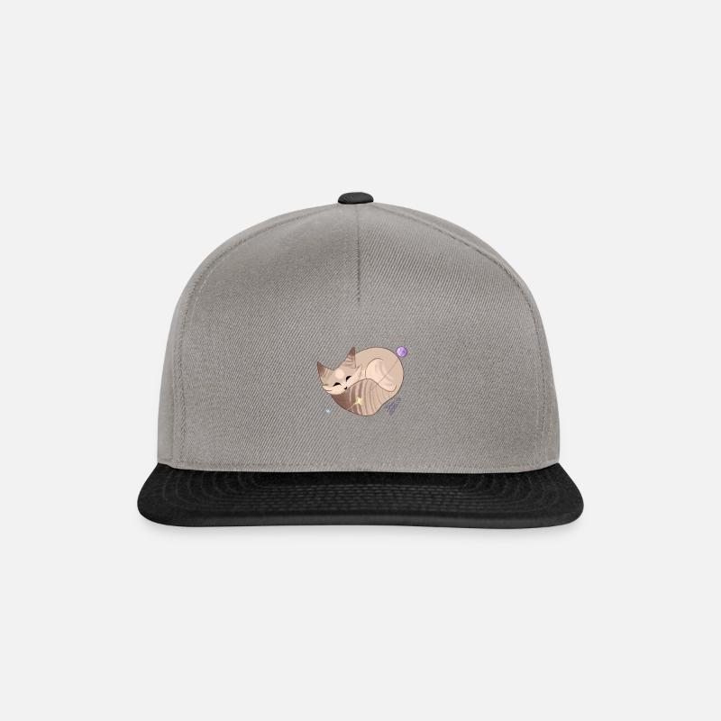 Sleeping Saturn - Snapback Cap - graphite/black