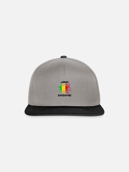 JAH RASTAFARI - Snapback Cap - Graphit/Schwarz