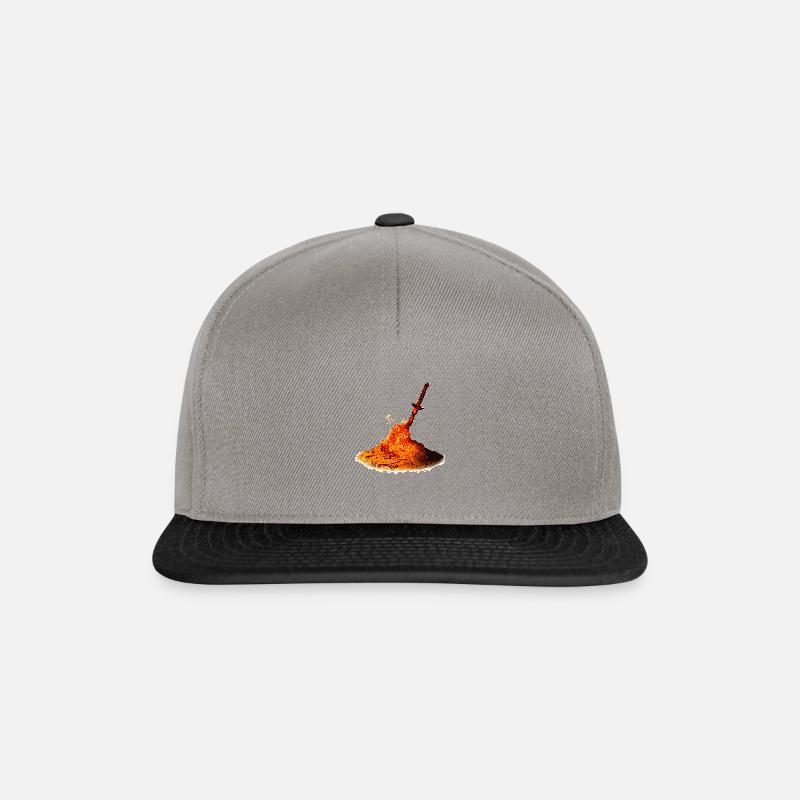 Bonfire Pixel Look - Snapback Cap - Graphit/Schwarz
