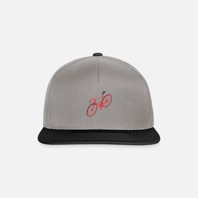 Fahrrad - Snapback Cap - Graphit/Schwarz
