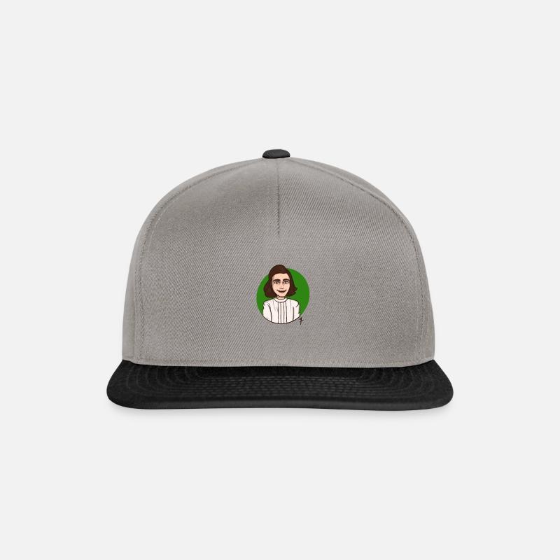 Anne Frank - Snapback Cap - Graphit/Schwarz