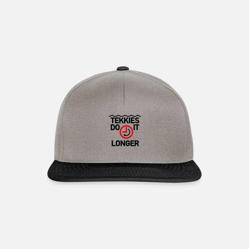 Tekkies do it longer - Snapback Cap - graphite/black