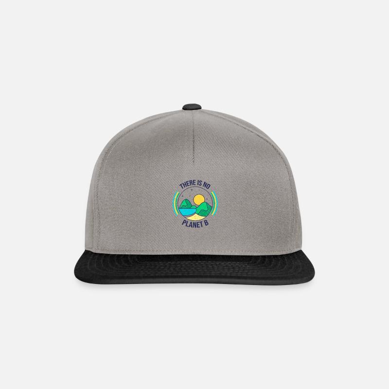 There Is No Planet B Geschenk - Snapback Cap - Graphit/Schwarz