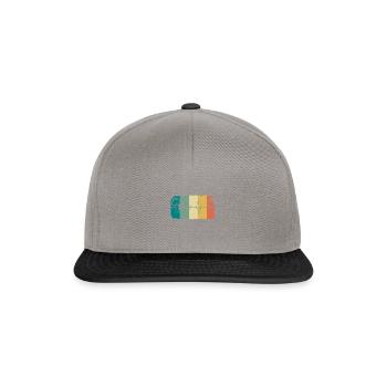Surfen Surfer Herzschlag - Snapback Cap - Graphit/Schwarz - Vorne