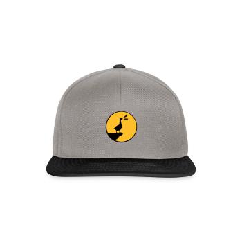 Wolf goose honk goose - Snapback Cap - graphite/black - Front