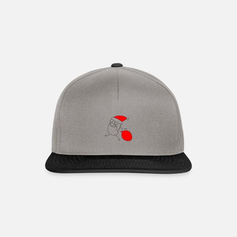 Chillions Weihnachtsmann - Snapback Cap - Graphit/Schwarz