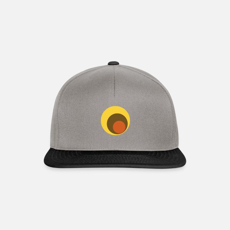 Farben der Siebziger Farbball Retro Vintage70er - Snapback Cap - Graphit/Schwarz