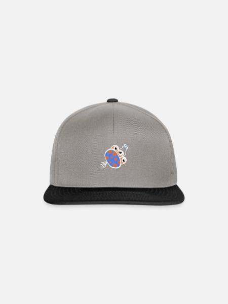 Kreide Virus Cartoon - Snapback Cap - Graphit/Schwarz
