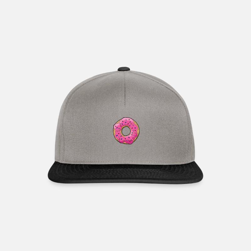 beignet - Casquette snapback - gris graphite/noir