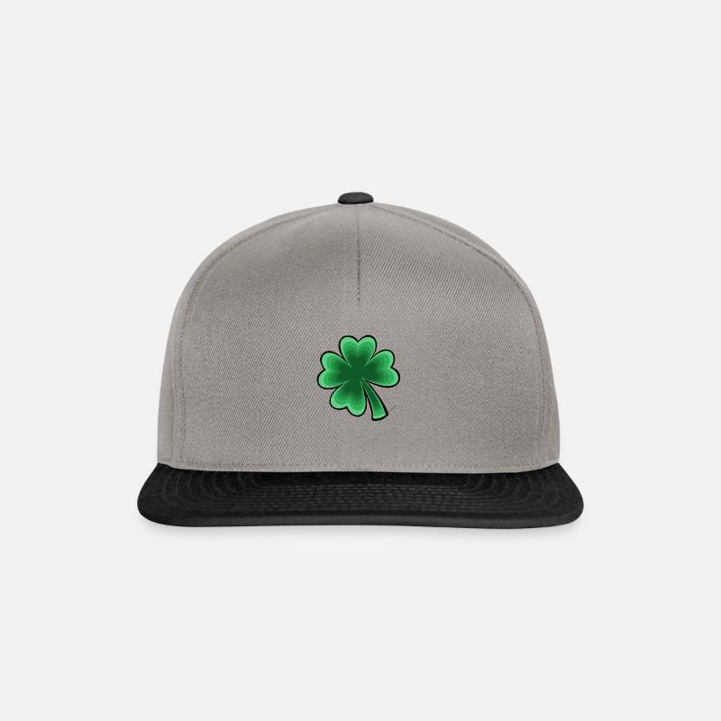 four-leaf clover - Snapback Cap - graphite/black