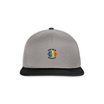 Oh Oui Miel - bi - Casquette snapback - gris graphite/noir - Devant