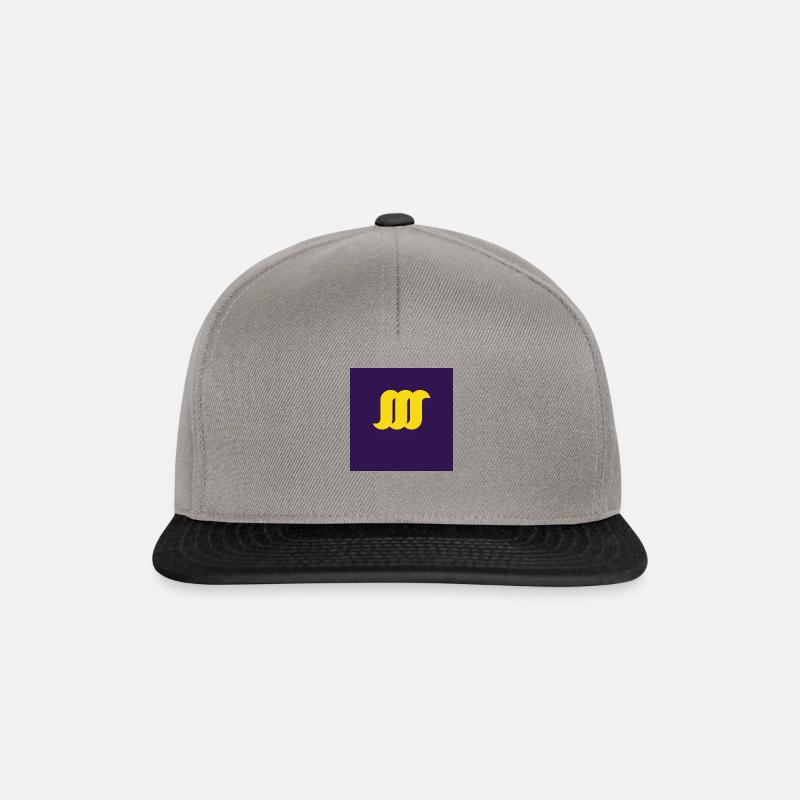 TripleSSS Backprint - Casquette snapback - gris graphite/noir