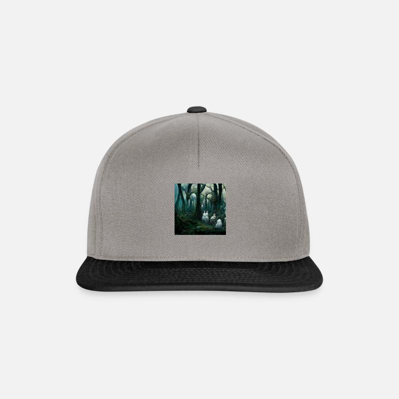 Rabbit forest - Snapback Cap - Graphit/Schwarz