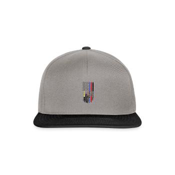 Corrections Dispatch EMS Nurse Firefighter Police - Snapback Cap - graphite/black - Front